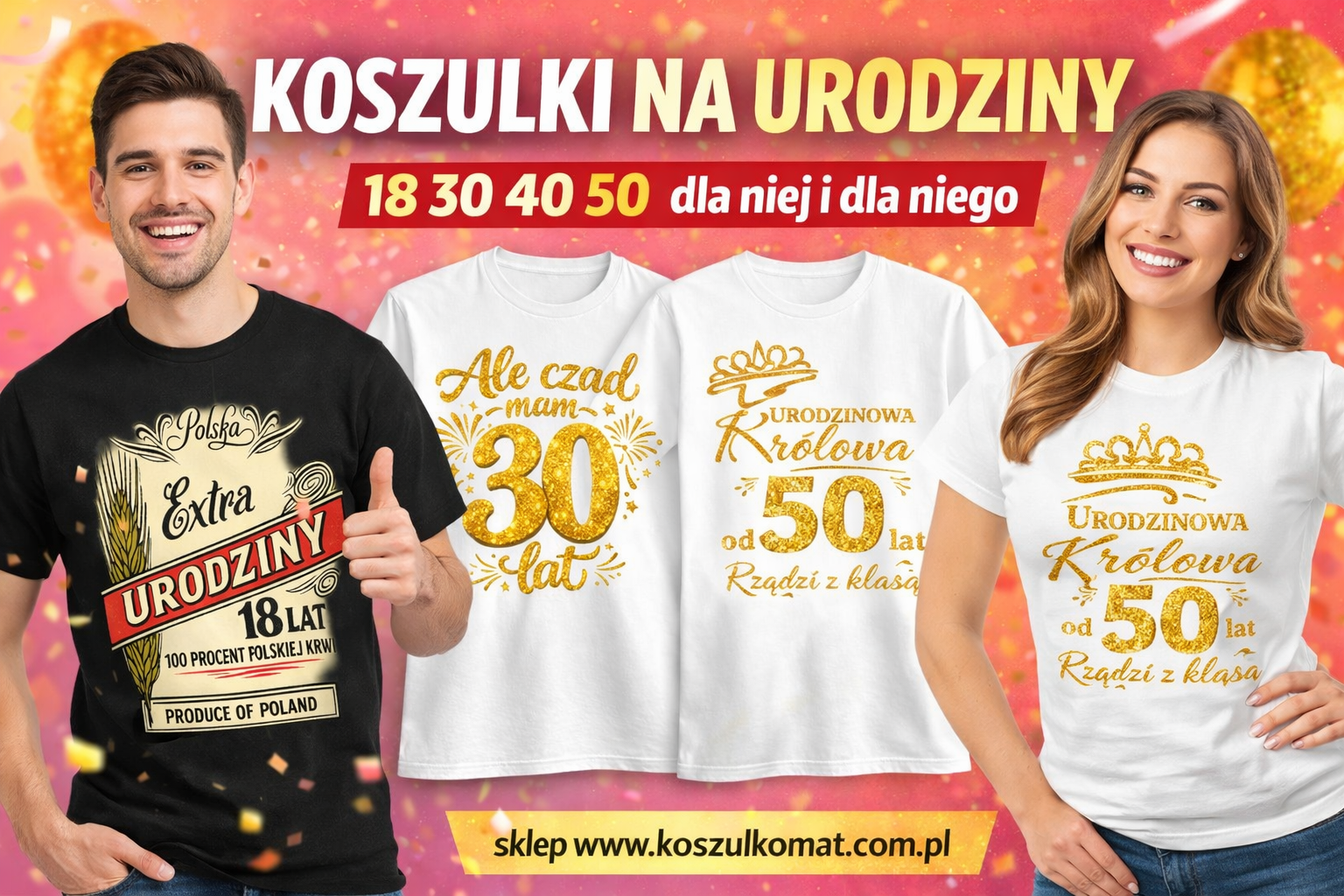 Koszulki na urodziny